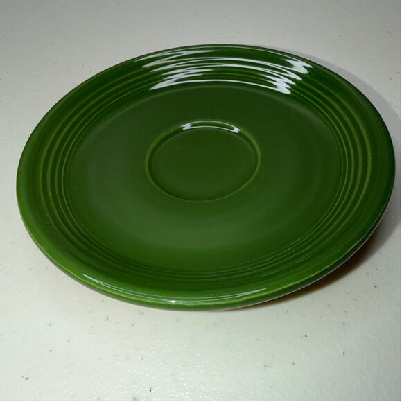 Vintage Fiestaware 6” Forest Green Coffee Cup Saucer Plate – Single Replacement - Picture 2 of 5